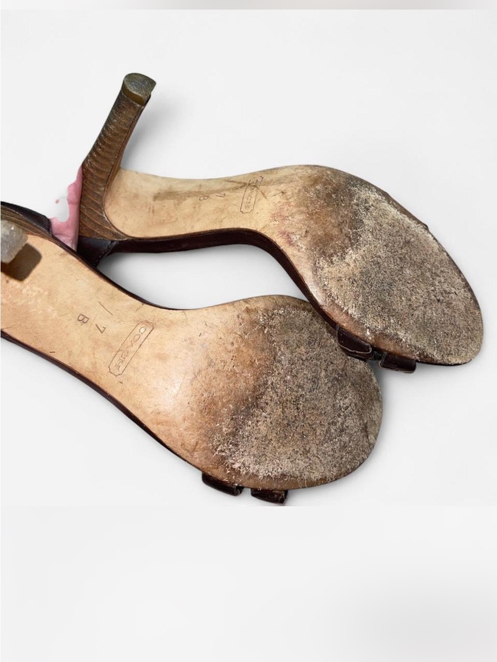 Coach Y2K brown leather heels - Picture 7 of 7